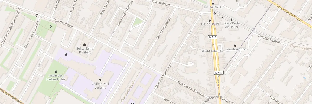 Plan du 45 Rue Louis Spriet à Lille