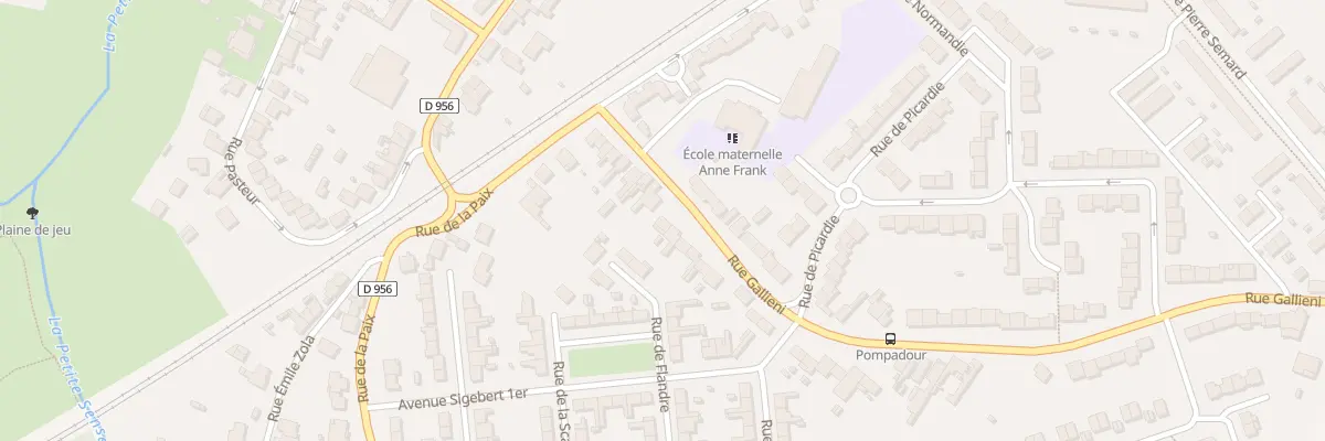 Plan du 1109 Rue Gallieni à Lambres-lez-Douai