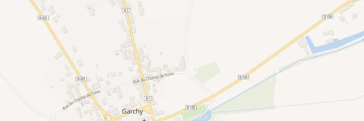 Plan du 1 Rue Oiseaux à Garchy