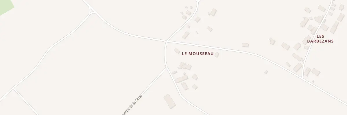 Plan du Mousseau à Alligny-Cosne