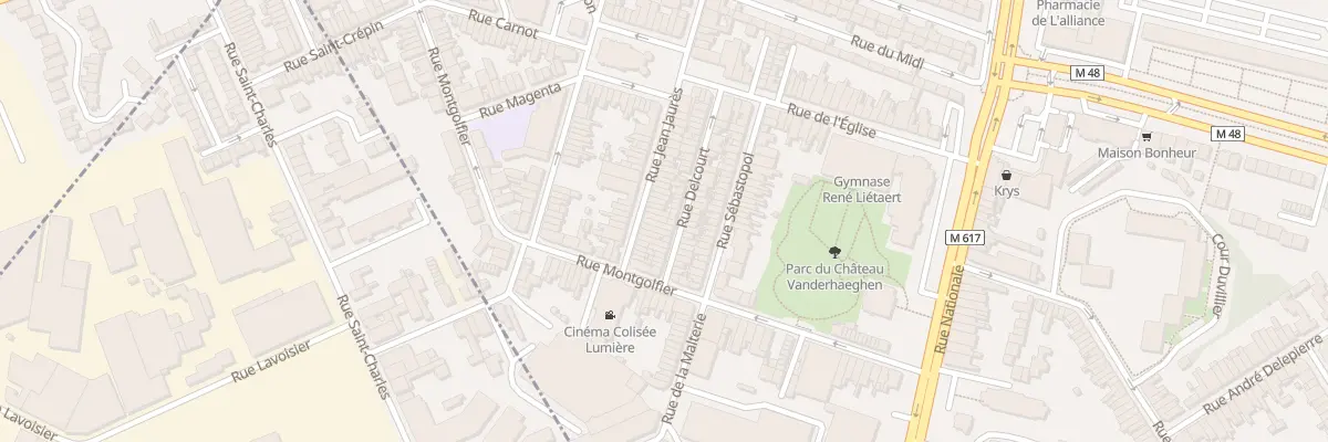 Plan du 91 Rue Jean Jaurès à Marcq-en-Barœul