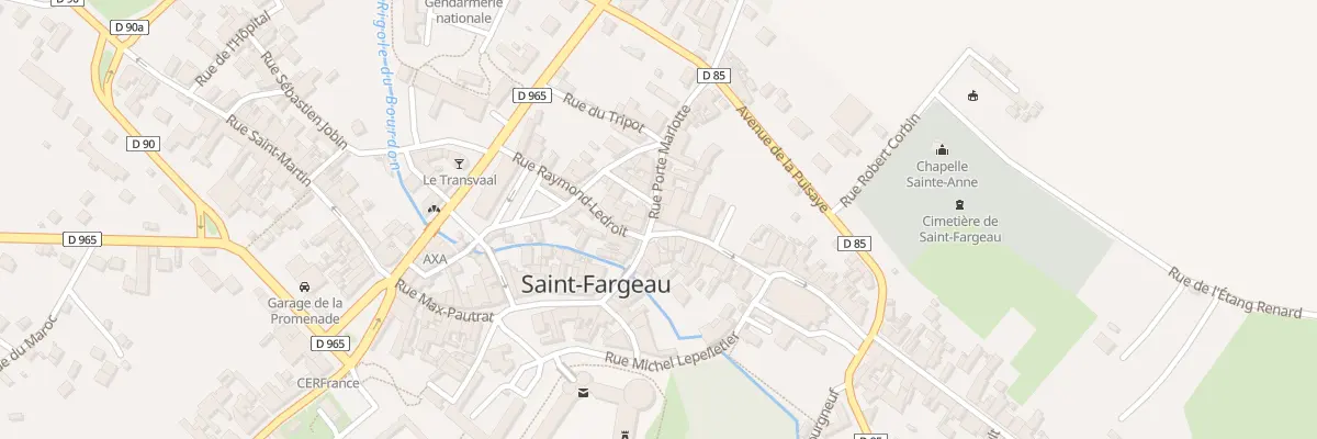 Plan du 1 Rue de l’Église à Saint-Fargeau