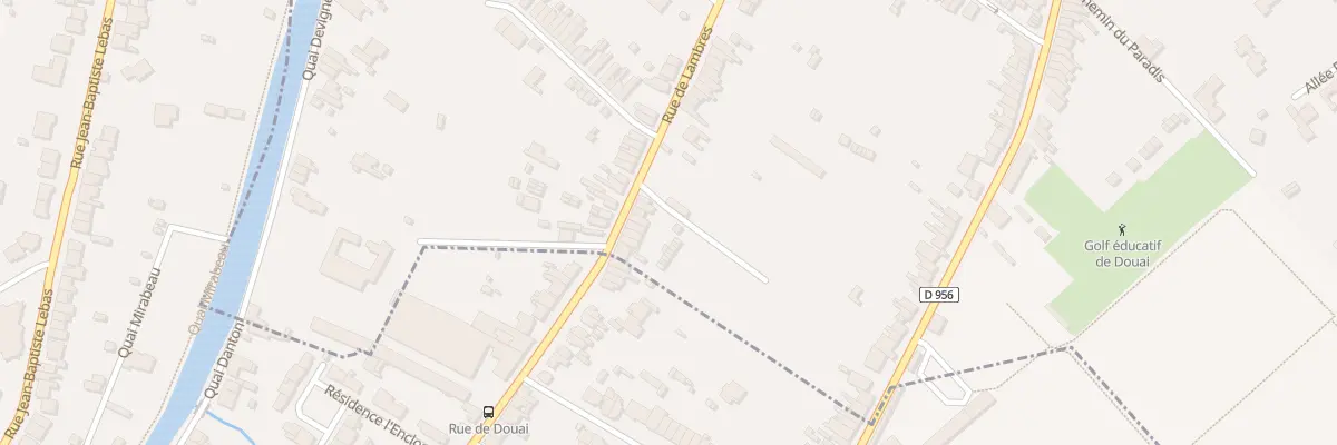 Plan du 697 Rue de Lambres à Douai