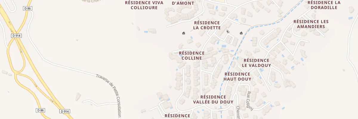 Plan du 9001 La Colline à Collioure