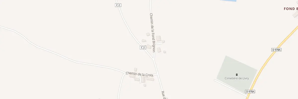 Plan du 1 Che de la Fond Brignon à Livry
