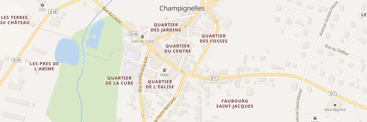 Plan du 16 Rue Diderot à Champignelles
