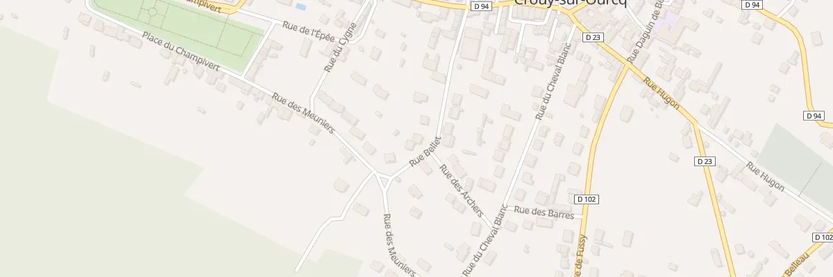 Plan du 12 Rue Bellet à Crouy-sur-Ourcq