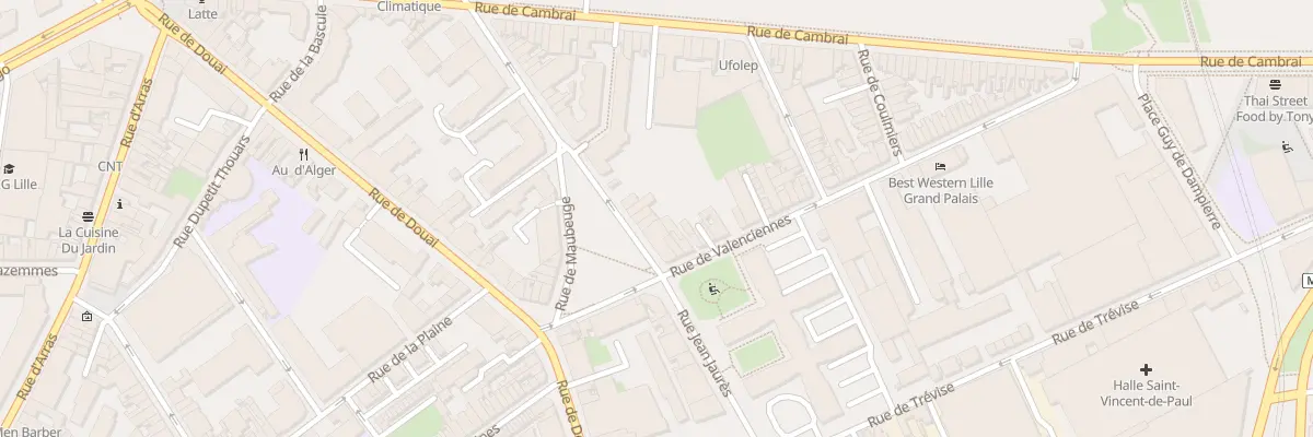 Plan du 21 Rue Jean Jaurés à Lille