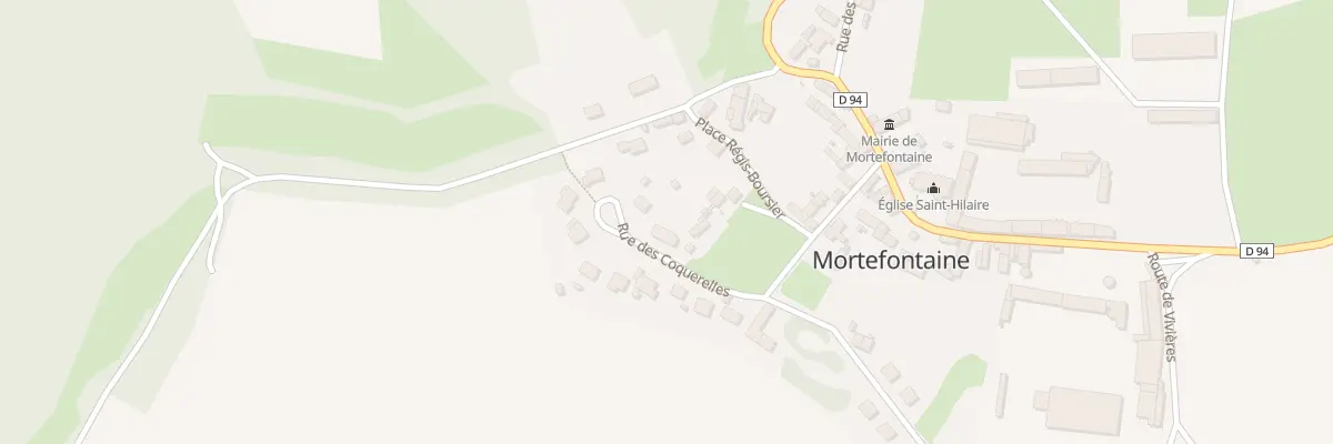 Plan du 2 Rue des Coquerelles à Mortefontaine