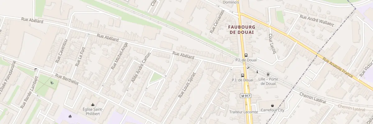 Plan du 230 Rue Abélard à Lille