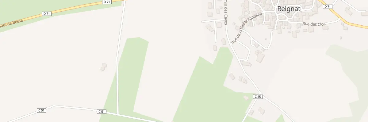 Plan du 5233 La Bessauve à Montaigut-le-Blanc