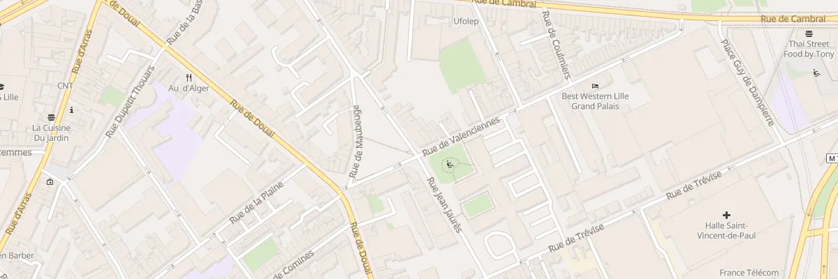Plan du 23 Rue Jean Jaurés à Lille