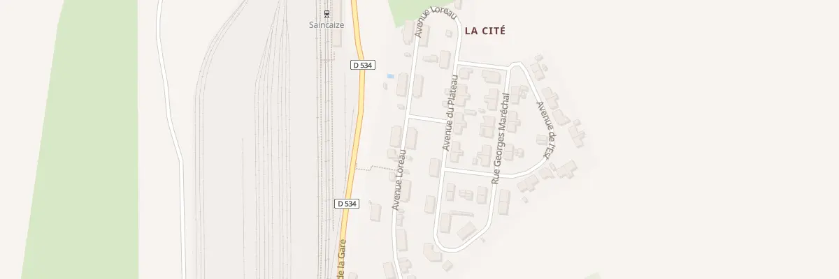 Plan du 10 Rue Loreau à Saincaize-Meauce