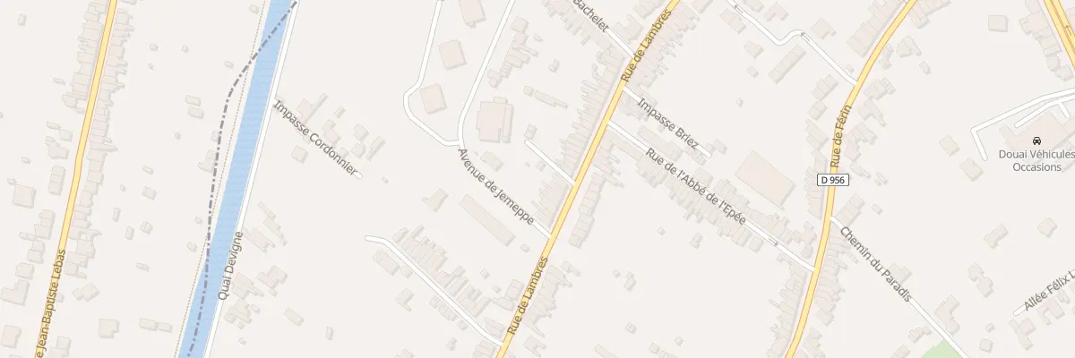 Plan du 512 Rue de Lambres à Douai