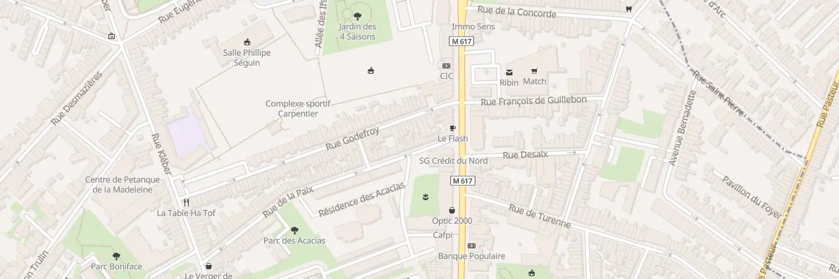 Plan du 10B Rue de la Paix à La Madeleine