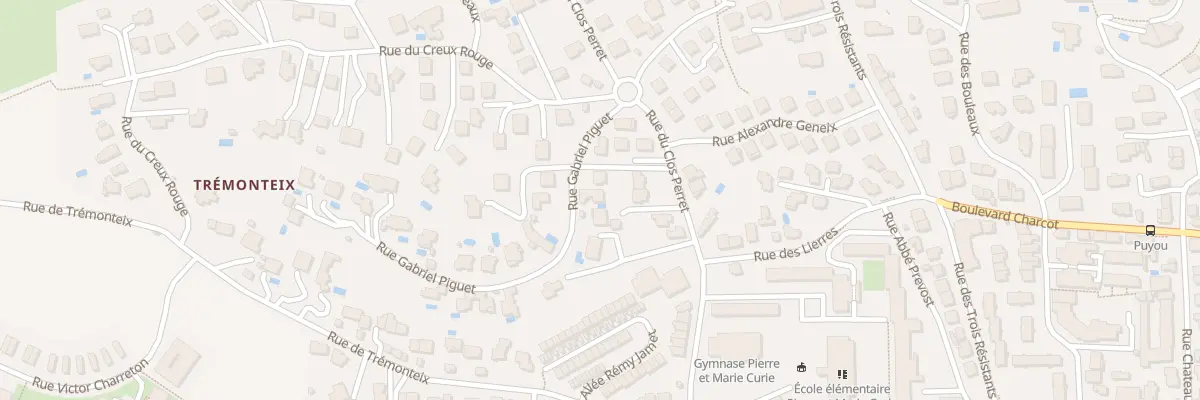 Plan du 23 Rue du Clos Perret à Clermont-Ferrand