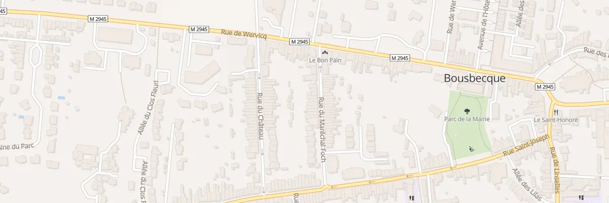 Plan du 10 Rue du Mal Foch à Bousbecque