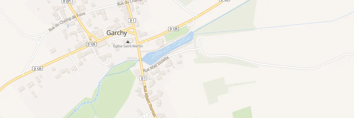 Plan du 16 Rue Abel Violette à Garchy