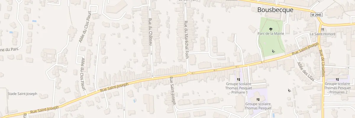 Plan du 36 Rue du Mal Foch à Bousbecque