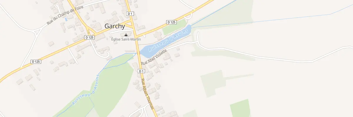 Plan du 16A Rue Abel Violette à Garchy