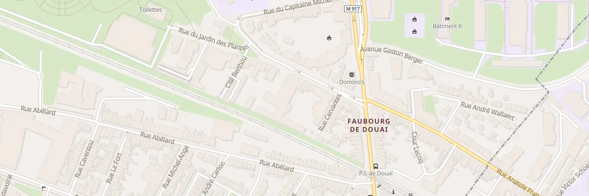 Plan du 91 Rue du Jardin des Plantes à Lille