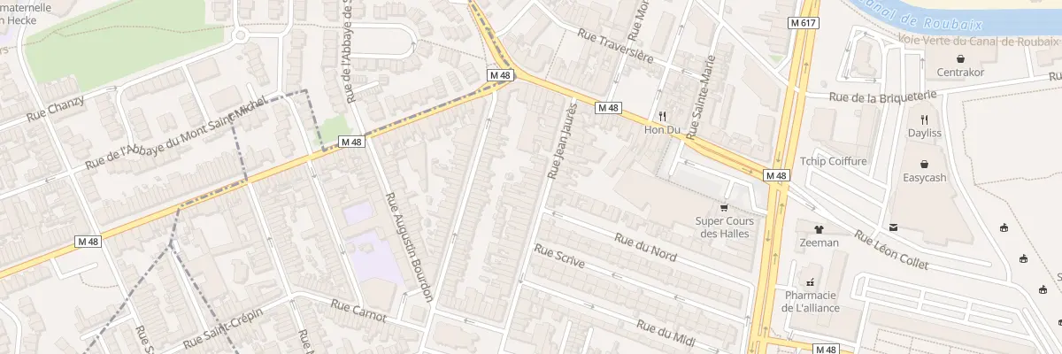 Plan du 22 Rue Jean Jaurès à Marcq-en-Barœul