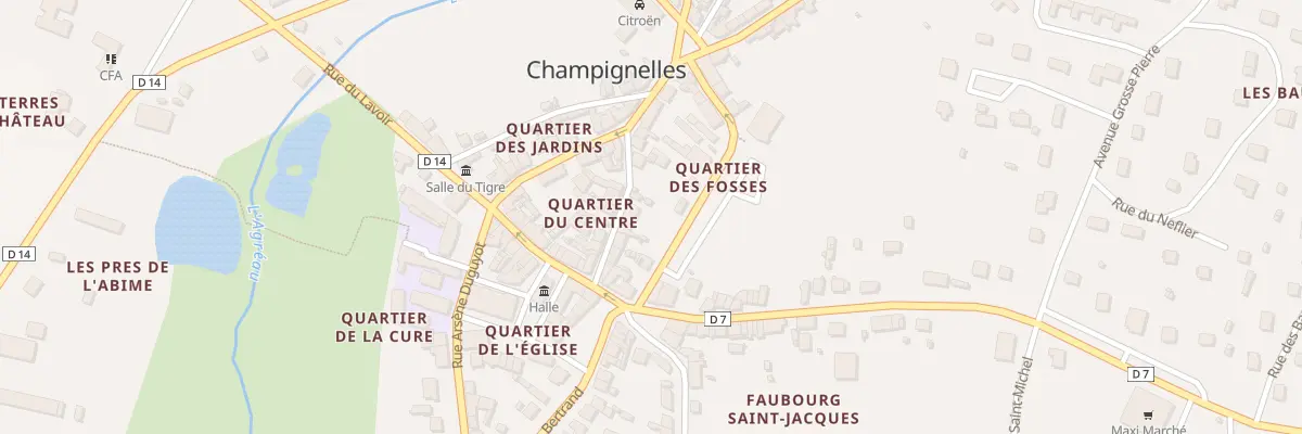 Plan du 8 Rue Diderot à Champignelles