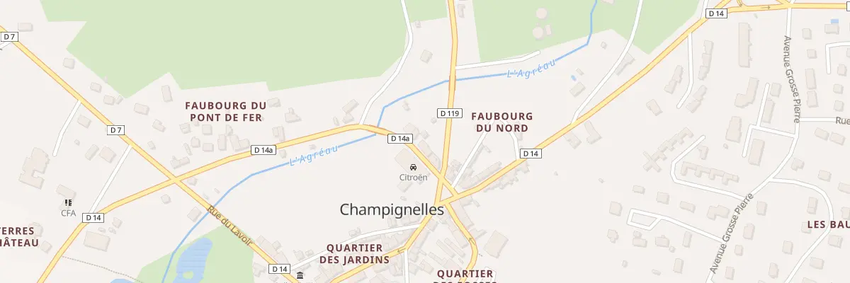 Plan du 6 Rue du Pont de Fer à Champignelles