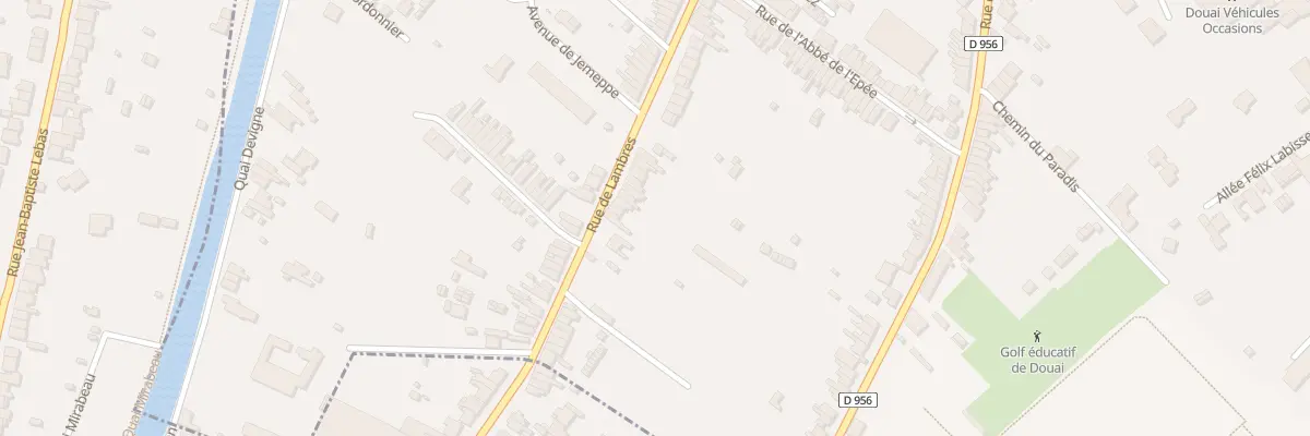 Plan du 601 Rue de Lambres à Douai