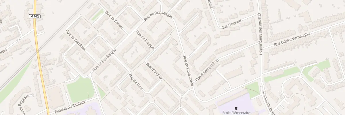 Plan du 72 Rue de Dunkerque à Faches-Thumesnil