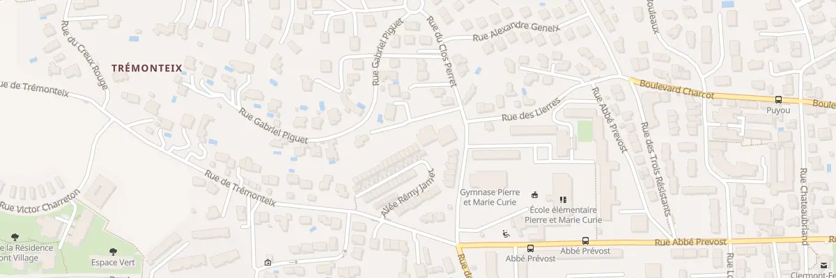 Plan du 11 Rue du Clos Perret à Clermont-Ferrand