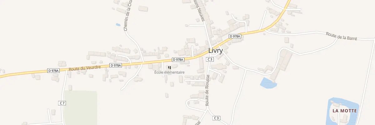 Plan du 1 Rte du Veurdre à Livry