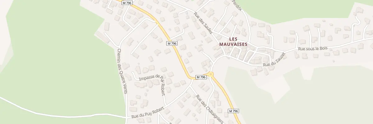 Plan du 260 Rue des Chataigniers à Blanzat
