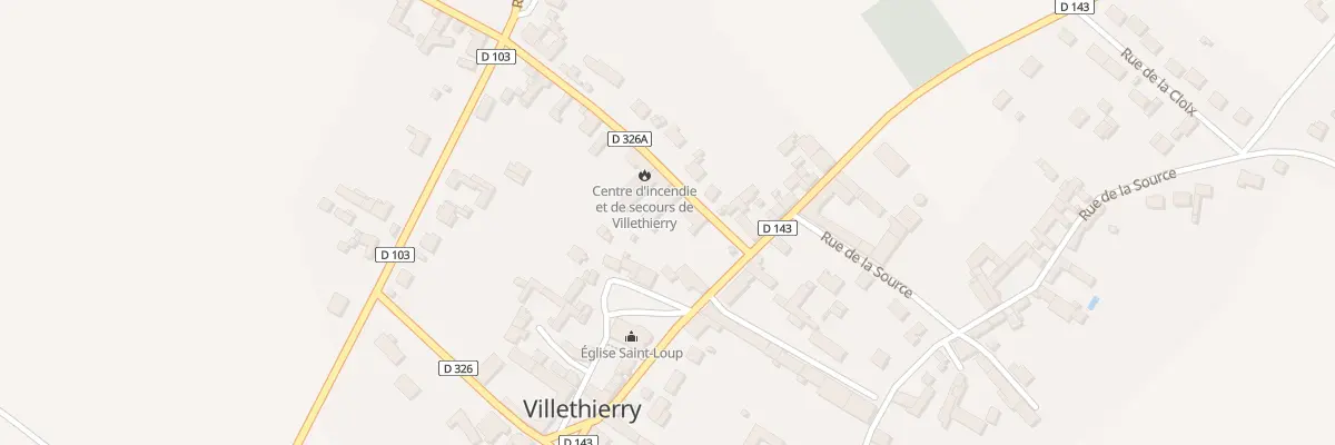 Plan du 1 Rue de l’Ecole à Villethierry