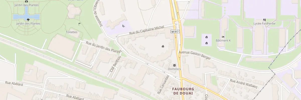 Plan du 112 Rue du Jardin des Plantes à Lille