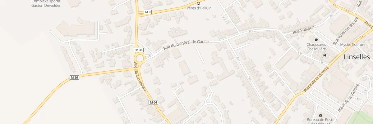 Plan du 105 Rue du Général De Gaulle à Linselles