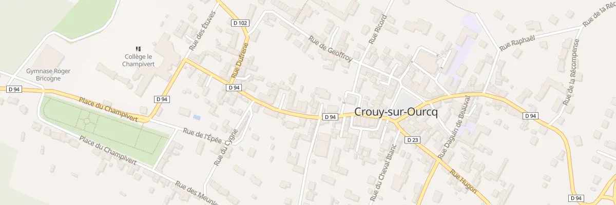 Plan du 18 Rue du Gen de Gaulle à Crouy-sur-Ourcq