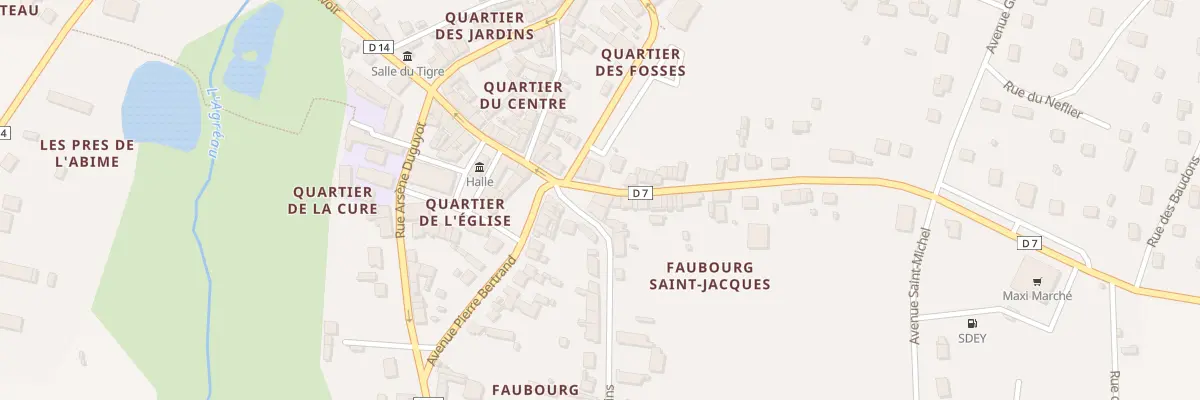 Plan du 1 Rue Jean Jacques Rousseau à Champignelles