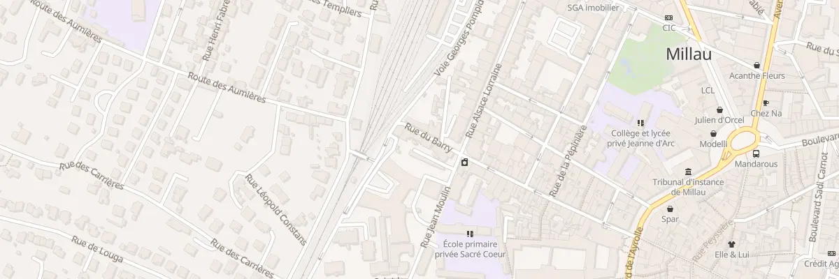 Plan du 47 Rue du Barry à Millau