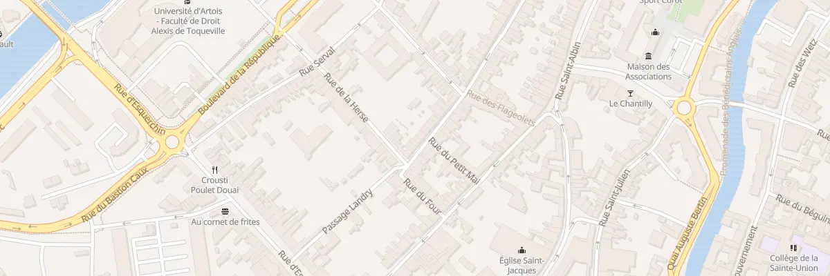 Plan du 45 Rue Jean de Bologne à Douai