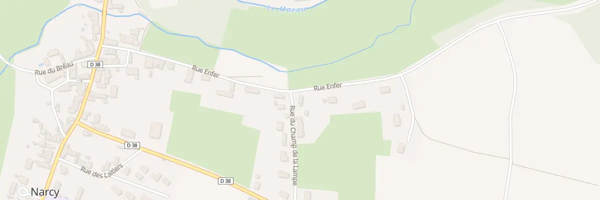 Plan du 8 Rue du Champ de la Lampe à Narcy