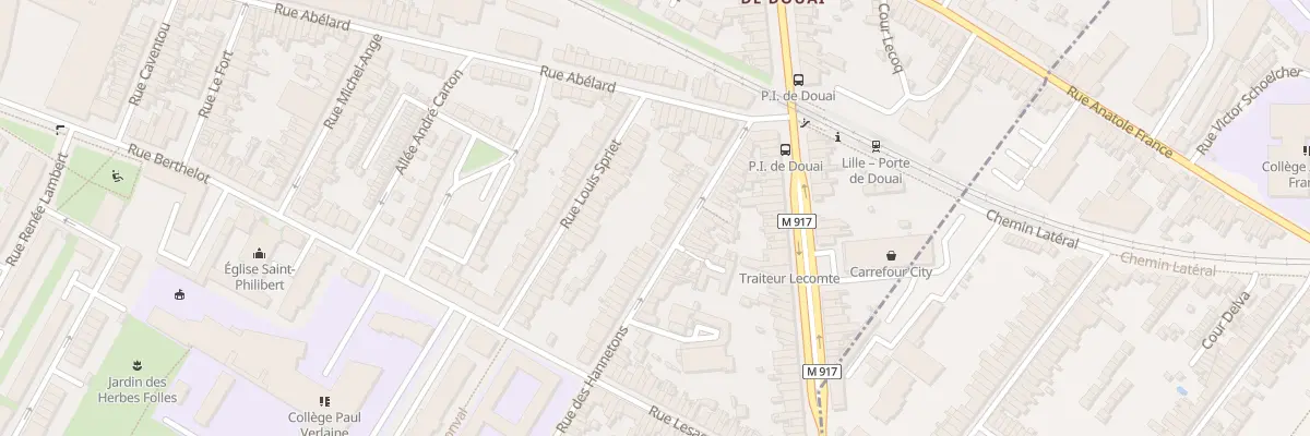 Plan du 28 Rue des Hannetons à Lille
