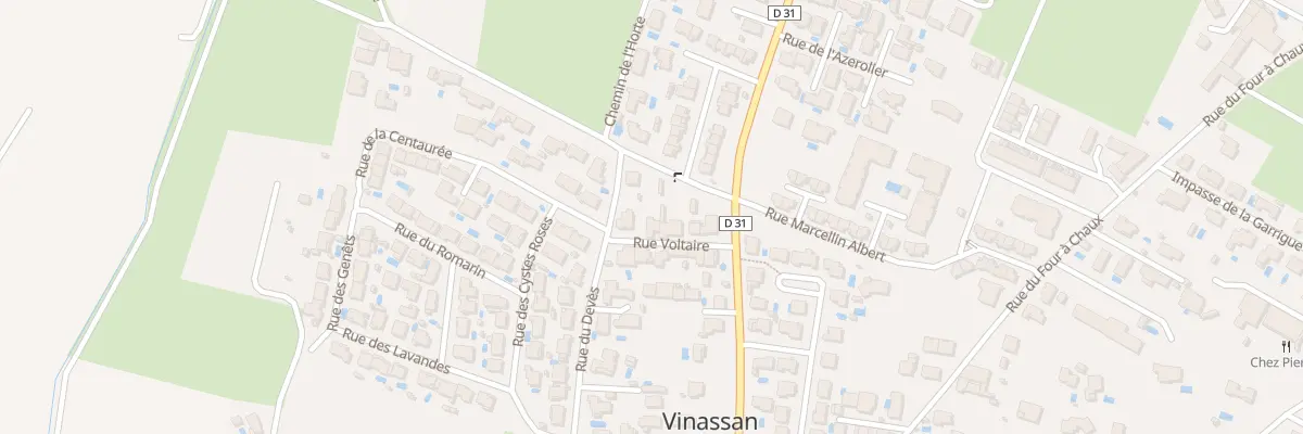 Plan du 8 Rue Voltaire à Vinassan