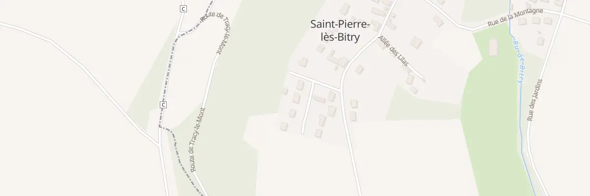Plan du 80 All du Fond de Chainegy à Saint-Pierre-lès-Bitry