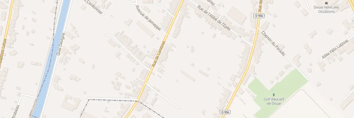 Plan du 583 Rue de Lambres à Douai