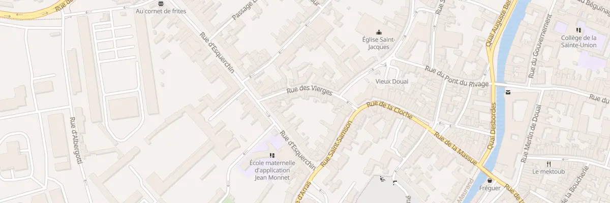 Plan du 89 Rue des Vierges à Douai