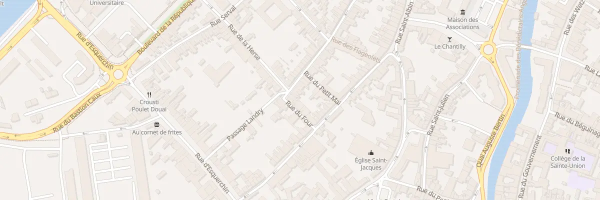 Plan du 18 Rue Jean de Bologne à Douai