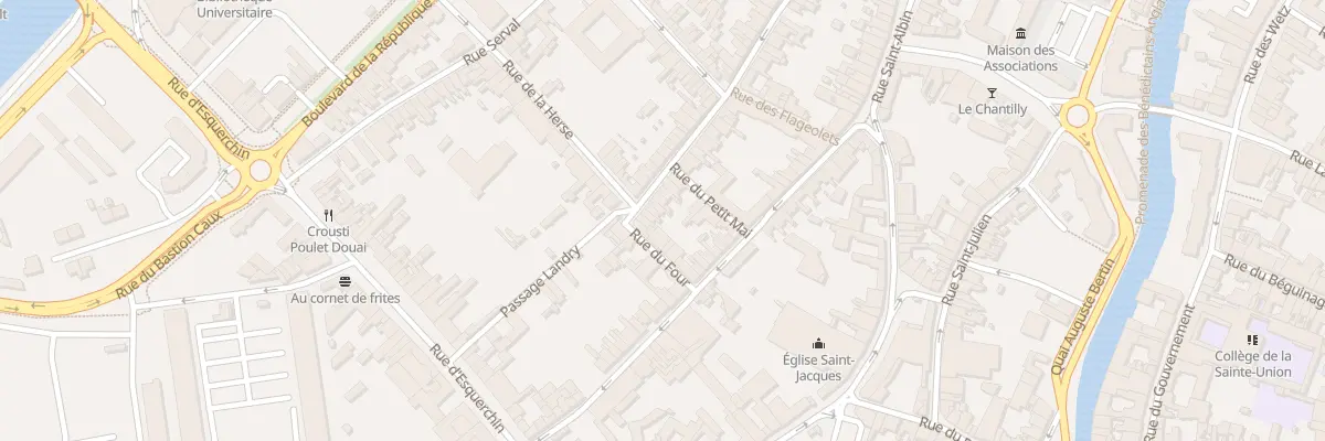 Plan du 20 Rue Jean de Bologne à Douai