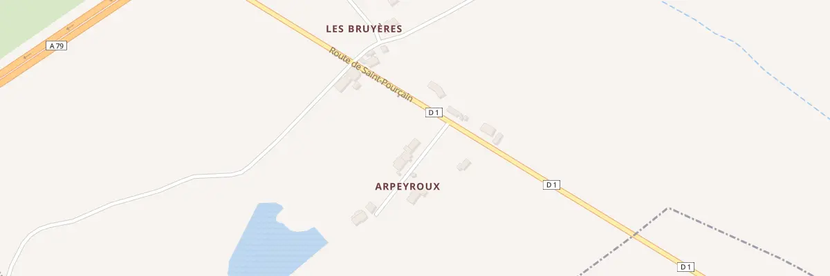 Plan du 5371 Arpeyroux à Tronget