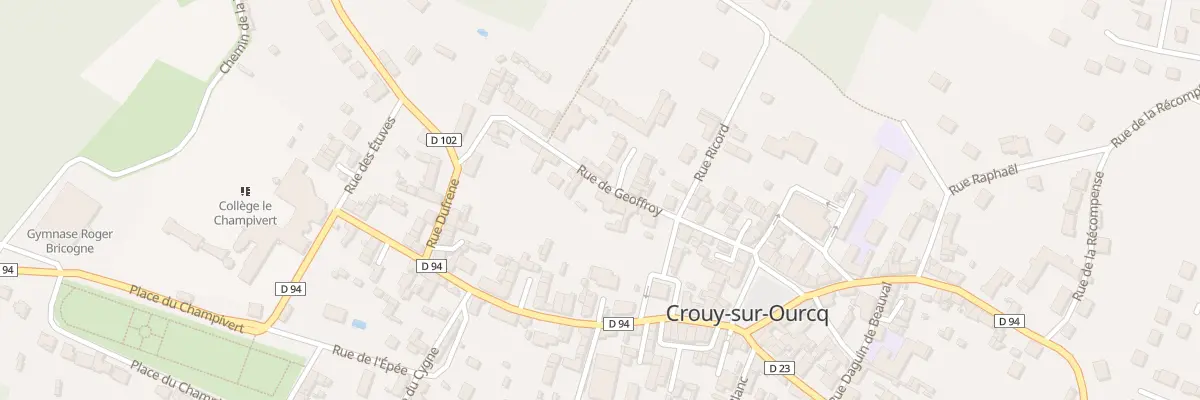 Plan du 13 Rue de Geoffroy à Crouy-sur-Ourcq